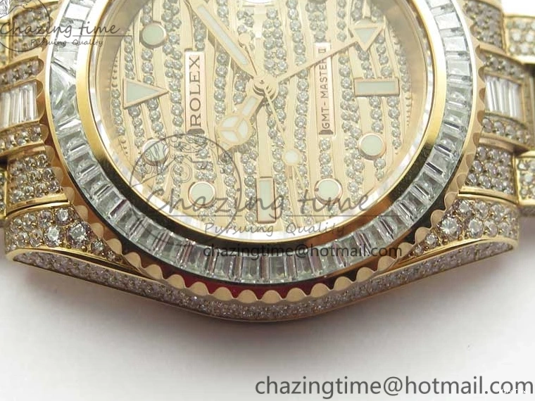 MiroTime 0329 GMT Master II 116769 BRIL Full Diamonds RG TWF Best Edition A Unique 2991